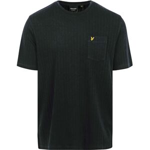 Lyle & Scott Mens Pocket Logo Textured Gunmetal T Shirt - Grey Cotton - Size Medium Lyle & Scott Mens Pocket Logo Textured Gunmetal T Shirt - Grey Cotton - Size Medium