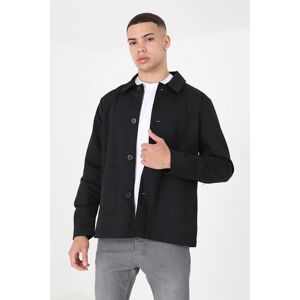Brave Soul Mens Black 'Swinton' Patch Pocket Coach Jacket Cotton - Size Small Brave Soul Mens Black 'Swinton' Patch Pocket Coach Jacket Cotton - Size Small