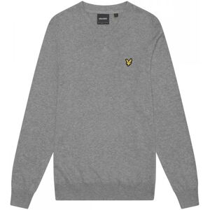 Lyle & Scott Cotton Merino Mens V-Neck Jumper - Grey - Size Large Lyle & Scott Cotton Merino Mens V-Neck Jumper - Grey - Size Large