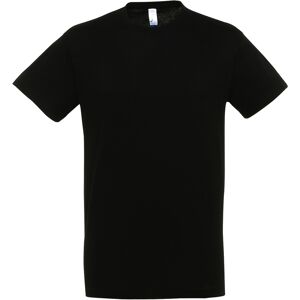 Sols Mens Regent Short Sleeve T-Shirt (Deep Black) Cotton - Size 4xl Sols Mens Regent Short Sleeve T-Shirt (Deep Black) Cotton - Size 4xl