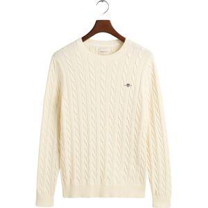 Gant Mens Sweater - Beige Cotton - Size Large Gant Mens Sweater - Beige Cotton - Size Large