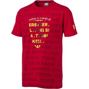 Puma Sf Scuderia Ferrari Big Shield Tee Short Sleeve Red Mens T-Shirt 577828 01 Cotton - Size Small Puma Sf Scuderia Ferrari Big Shield Tee Short Sleeve Red Mens T-Shirt 577828 01 Cotton - Size Small