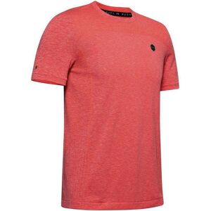 Under Armour Short Sleeve Crew Neck Mens Rush Seamless T-Shirt 1351448 820 - Red Nylon - Size Small Under Armour Short Sleeve Crew Neck Mens Rush Seamless T-Shirt 1351448 820 - Red Nylon - Size Small