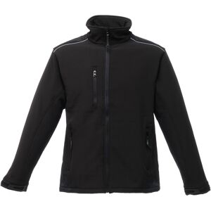 Regatta Mens Sandstorm Hardwearing Softshell Jacket (Water Repellent) (Black/black) - Size 2xl Regatta Mens Sandstorm Hardwearing Softshell Jacket (Water Repellent) (Black/black) - Size 2xl