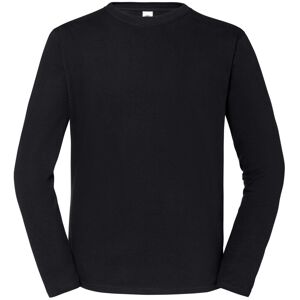 Fruit Of The Loom Mens Iconic Premium Long-Sleeved T-Shirt (Black) - Size 5xl Fruit Of The Loom Mens Iconic Premium Long-Sleeved T-Shirt (Black) - Size 5xl