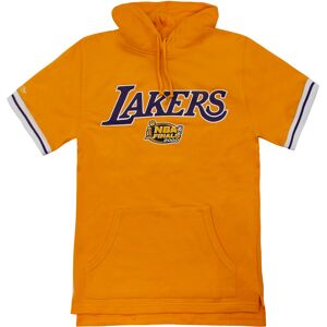 Mitchell & Ness La Lakers Nba French Terry Mens Hooded T-Shirt - Yellow Cotton - Size X-Small Mitchell & Ness La Lakers Nba French Terry Mens Hooded T-Shirt - Yellow Cotton - Size X-Small