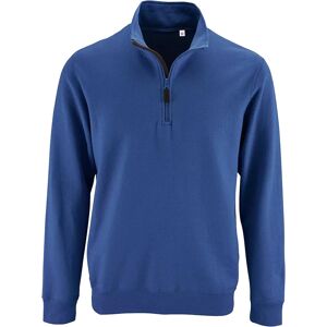 Sols Mens Stan Contrast Zip Neck Sweatshirt (Royal Blue) - Size 3xl Sols Mens Stan Contrast Zip Neck Sweatshirt (Royal Blue) - Size 3xl