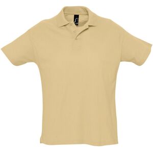 Sols Mens Summer Ii Pique Short Sleeve Polo Shirt (Sand) Cotton - Size X-Small Sols Mens Summer Ii Pique Short Sleeve Polo Shirt (Sand) Cotton - Size X-Small