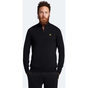 Lyle & Scott Mens Golf Core 1/4 Zip Merino Jumper In Black - Size Small Lyle & Scott Mens Golf Core 1/4 Zip Merino Jumper In Black - Size Small