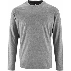 Sols Mens Imperial Long Sleeve T-Shirt (Grey Marl) - Size 4xl Sols Mens Imperial Long Sleeve T-Shirt (Grey Marl) - Size 4xl