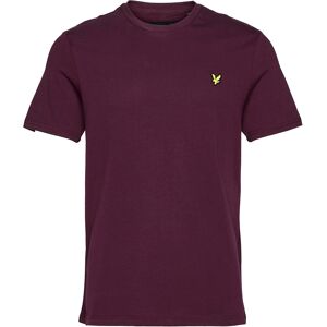 Lyle & Scott Mens Plain T-Shirt In Burgundy Cotton - Size Medium Lyle & Scott Mens Plain T-Shirt In Burgundy Cotton - Size Medium