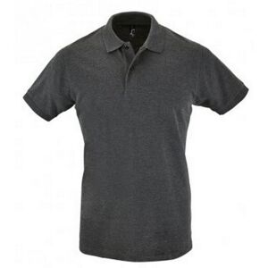 Sols Mens Perfect Pique Short Sleeve Polo Shirt (Charcoal Marl) Cotton - Size Medium Sols Mens Perfect Pique Short Sleeve Polo Shirt (Charcoal Marl) Cotton - Size Medium