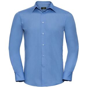 Russell Athletic Collection Mens Poplin Tailored Long-Sleeved Shirt (Corporate Blue) - Size 4xl Russell Athletic Collection Mens Poplin Tailored Long-Sleeved Shirt (Corporate Blue) - Size 4xl