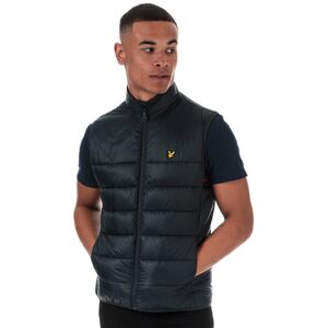 Lyle & Scott Mens And Wadded Gilet In Navy Nylon - Size Large Lyle & Scott Mens And Wadded Gilet In Navy Nylon - Size Large