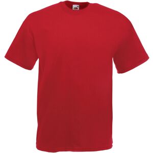 Fruit Of The Loom Mens Valueweight Short Sleeve T-Shirt - Red Cotton - Size Medium Fruit Of The Loom Mens Valueweight Short Sleeve T-Shirt - Red Cotton - Size Medium