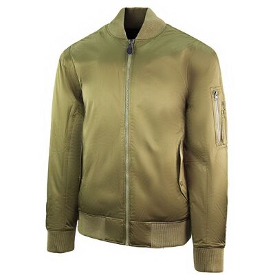Nike Long Sleeve Zip Up Khaki Mens Bomber Jacket 443877 212 - Size Medium Nike Long Sleeve Zip Up Khaki Mens Bomber Jacket 443877 212 - Size Medium
