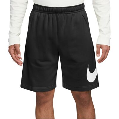 Nike Mens Sportswear Club Graphic Shorts - Black Cotton - Size Small Nike Mens Sportswear Club Graphic Shorts - Black Cotton - Size Small