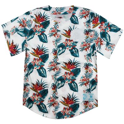 Mitchell & Ness Toronto Raptors Short Sleeve Floral Print Mens Shirt - Shirt Mitchell & Ness Toronto Raptors Short Sleeve Floral Print Mens Shirt - Shirt