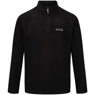 Regatta Great Outdoors Mens Thompson Half Zip Fleece Top - Black - Size 5xl Regatta Great Outdoors Mens Thompson Half Zip Fleece Top - Black - Size 5xl