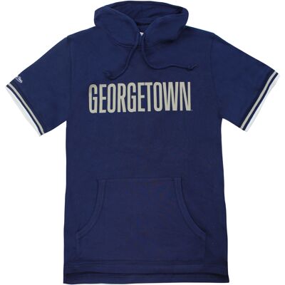 Mitchell & Ness Georgetown Nba French Terry Mens Hoodie - Navy Cotton - Size Small Mitchell & Ness Georgetown Nba French Terry Mens Hoodie - Navy Cotton - Size Small