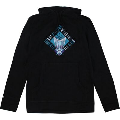 Mitchell & Ness All Star Game Charlotte Hornets 1991 Mens Hoodie - Black Cotton - Size X-Large Mitchell & Ness All Star Game Charlotte Hornets 1991 Mens Hoodie - Black Cotton - Size X-Large