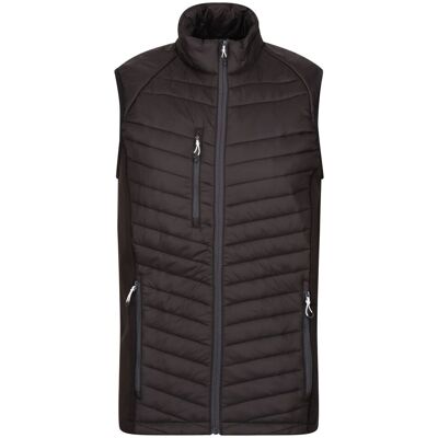 Regatta Mens Navigate Quilted Hybrid Gilet (Black/seal Grey) - Size 3xl Regatta Mens Navigate Quilted Hybrid Gilet (Black/seal Grey) - Size 3xl