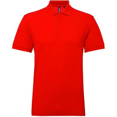 Asquith & Fox Mens Cherry Red Performance Polo Shirt - Polo Shirt Asquith & Fox Mens Cherry Red Performance Polo Shirt - Polo Shirt