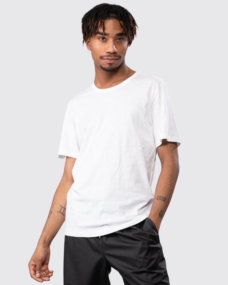 Boss Orange 3 Pack Classic Regular Fit Crew Neck Mens T-Shirts - White Cotton - Size Small