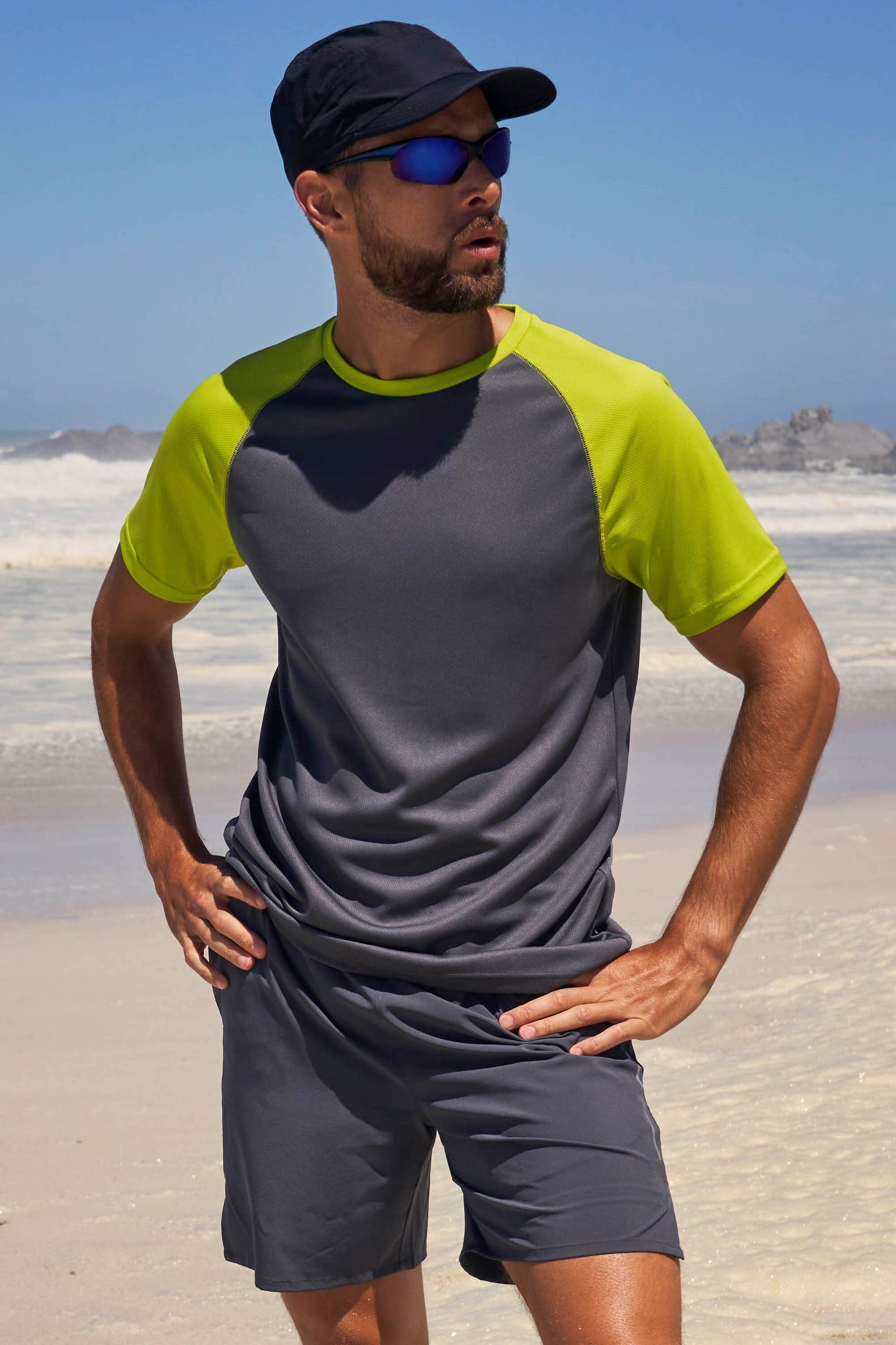 Mountain Warehouse 'Endurance' Mens T-Shirt Breathable Quick Dry Upf50 Sun Protection Tee Lime Green - Size 4xl