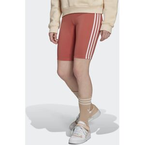 Adidas Originals Womens Adicolor Classics Primeblue High-Waisted Short Tights - Brown Recycled Material - Size 6 Uk