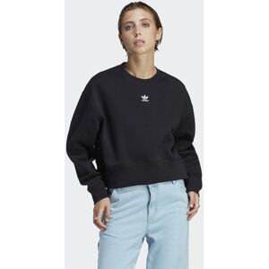 Adidas Originals Womens Adicolor Essentials Crew Sweatshirt - Black Cotton - Size Medium