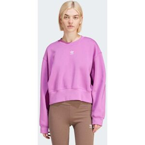 Adidas Originals Womens Adicolor Essentials Crew Sweatshirt - Purple Cotton - Size Medium