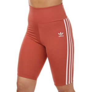 Adidas Originals Womens Adicolor Classics Primeblue High-Waisted Short Tights - Brown - Size 12 Uk