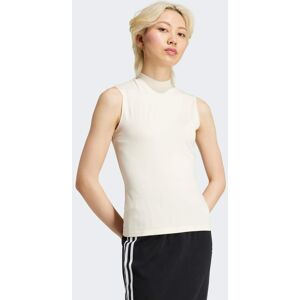 Adidas Originals Womens Premium Essentials Baselayer Top - Ivory Cotton - Size X-Small