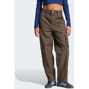 Adidas Originals Womens Premium Essentials Ripstop Cargo Pants - Dark Green - Size 14 Uk