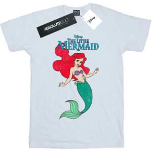Disney Womens/ladies The Little Mermaid Line Ariel Cotton Boyfriend T-Shirt (White) - Size Small