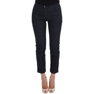 Dolce & Gabbana Womens Polka Dotted Slim Capris Jeans - Blue Material_cotton - Size It 36 (Womens)