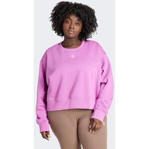 Adidas Originals Womens Adicolor Essentials Crew Sweatshirt (Plus Size) - Pink Cotton - Size Uk 24-26 (Womens)