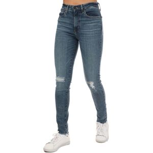 Levi'S Womens Levis 721 High Rise Skinny Jeans In Denim - Blue Cotton - Size 27 Regular