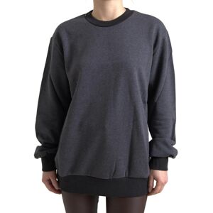 Dolce & Gabbana Womens Dark Gray Cotton Crew Neck Pullover Sweater - Dark Grey - Size It 40 (Women'S)
