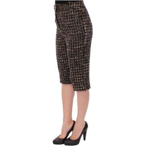 Dolce & Gabbana Womens Multicolor Wool Shorts Pants - Multicolour - Size Eu 40 (Womens)