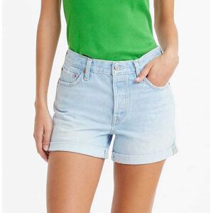Levis Levi'S Womens 501 Rolled Denim Shorts In Light Blue - Size 26 Inch