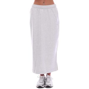 Adidas Originals Womens Premium Essentials Skirt In Light Grey Cotton - Size Uk 24-26 (Womens)