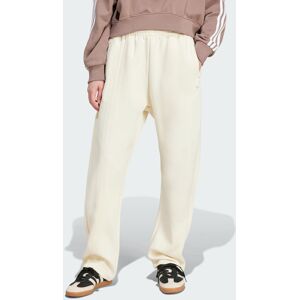 Adidas Originals Womens Oversized 3-Stripes Sweat Pants - Cream Cotton - Size Small