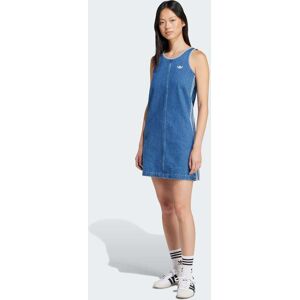 Adidas Originals Womens Adicolor Denim 3-Stripes Tank Dress - Blue Cotton - Size X-Small