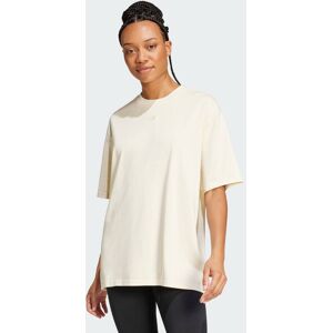 Adidas Originals Womens Washed Oversized Tee - Cream Cotton - Size X-Small