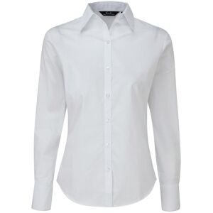 Premier Womens/ladies Poplin Long-Sleeved Blouse (White) - Size 26 Uk Premier Womens/ladies Poplin Long-Sleeved Blouse (White) - Size 26 Uk