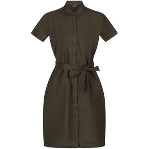 Regatta Womens/ladies Quinta Linen Shirt Dress (Grape Leaf) - Green - Size 10 Uk Regatta Womens/ladies Quinta Linen Shirt Dress (Grape Leaf) - Green - Size 10 Uk