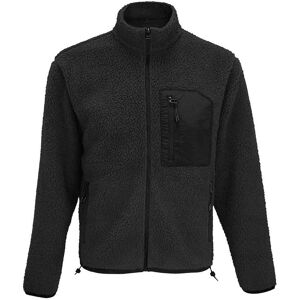 Sols Unisex Adult Fury Sherpa Fleece Jacket (Carbon/grey/black) - Size 3xl Sols Unisex Adult Fury Sherpa Fleece Jacket (Carbon/grey/black) - Size 3xl