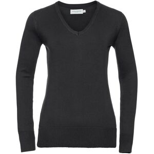 Russell Athletic Collection Ladies/womens V-Neck Knitted Pullover Sweatshirt (Black) - Size 3xl Russell Athletic Collection Ladies/womens V-Neck Knitted Pullover Sweatshirt (Black) - Size 3xl
